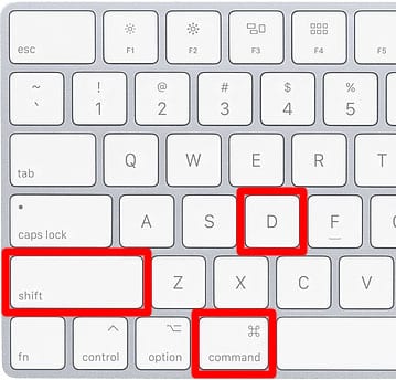 mac os delete key as shortcut