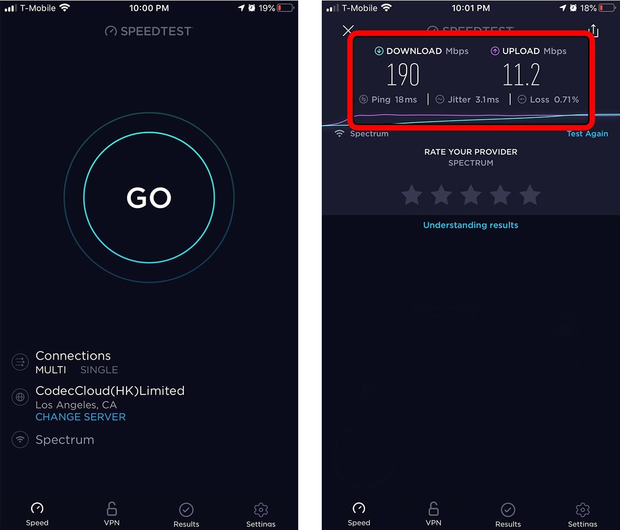 mobile wifi speed test