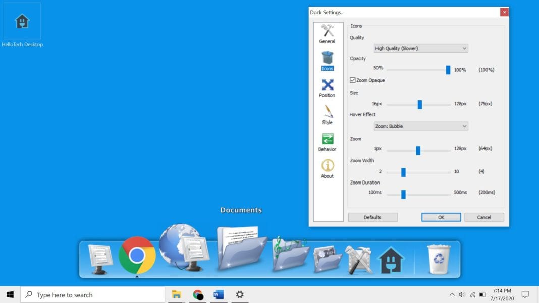 Аналог dock для windows