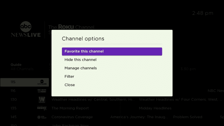 New And Improved Live TV Channel Guide On The Roku Channel 0 32 Screenshot 770x433 