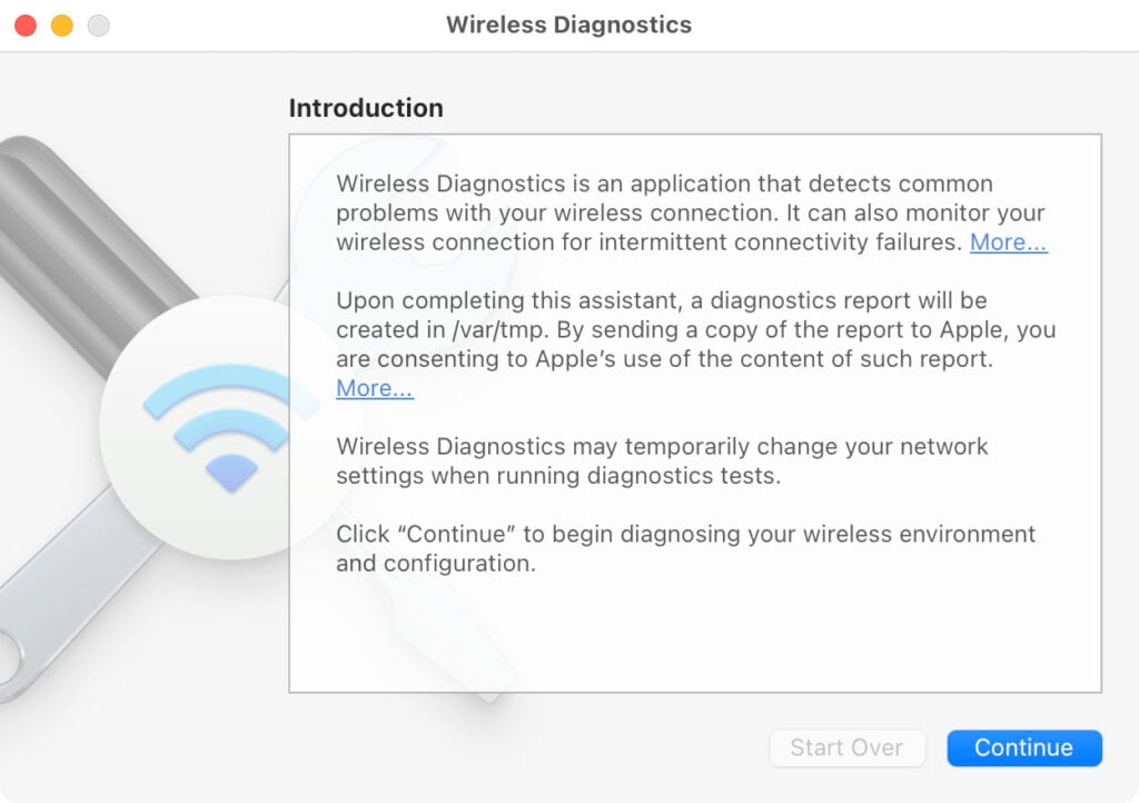 Mac Run Network Diagnostics Tools