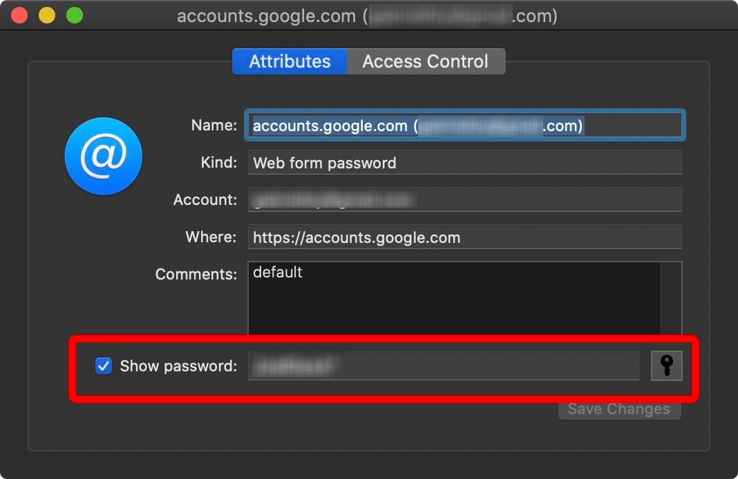 how to retrieve saved passwords on mac