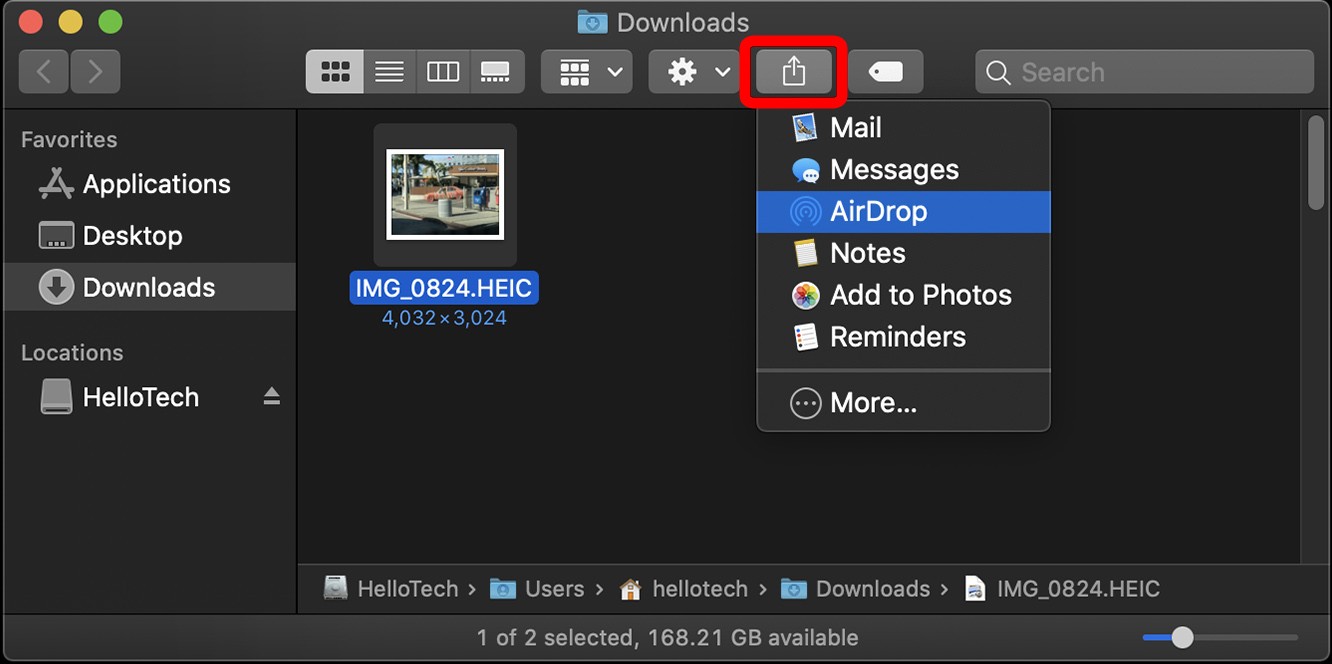 How to Turn On AirDrop and Use it on an iPhone and Mac : HelloTech How