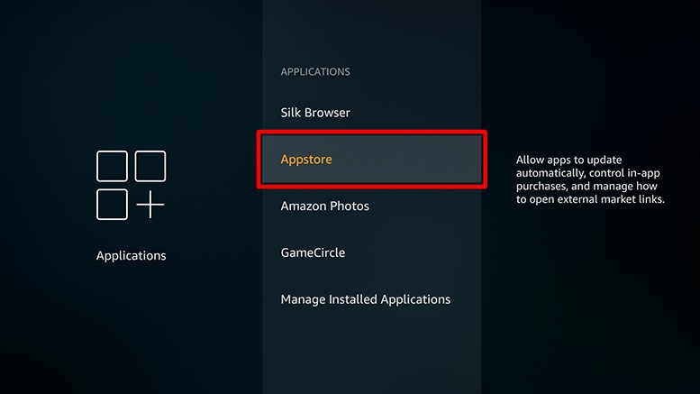 firestick applications appstore