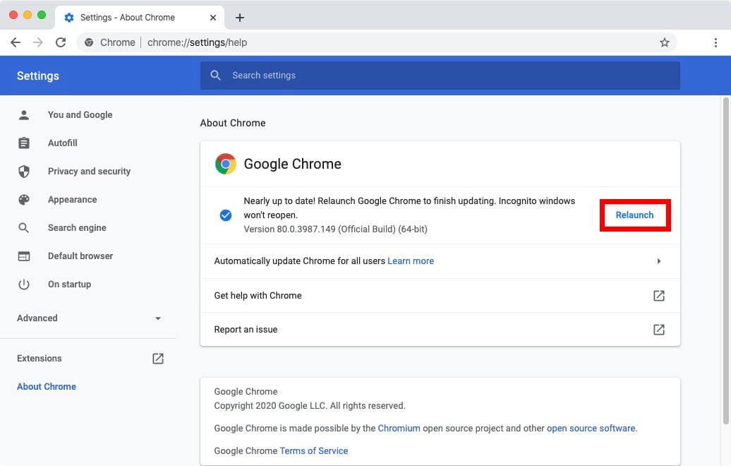 how to update your google chrome