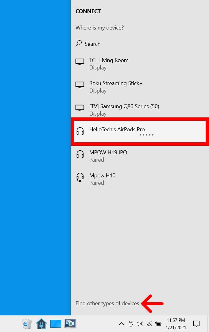 How to Turn on Bluetooth and Connect a Device in Windows 10