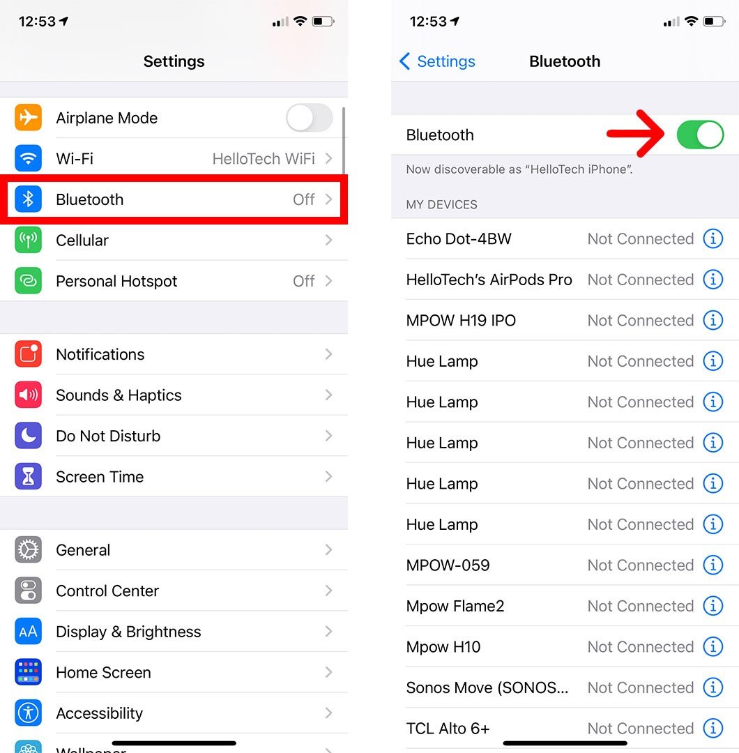 How to Connect Your to an iPhone : HelloTech