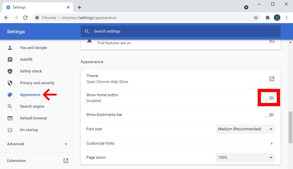 how to reduce page size android chrome