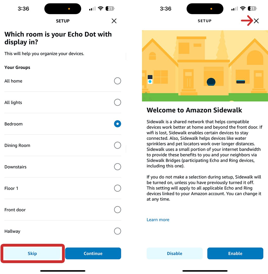 Wifi shops setup alexa